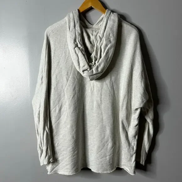 Frank &‎ Eileen Tee Lab Kane Hoodie Women’s XS Stripes White Casual Lightweight - Picture 9 of 9